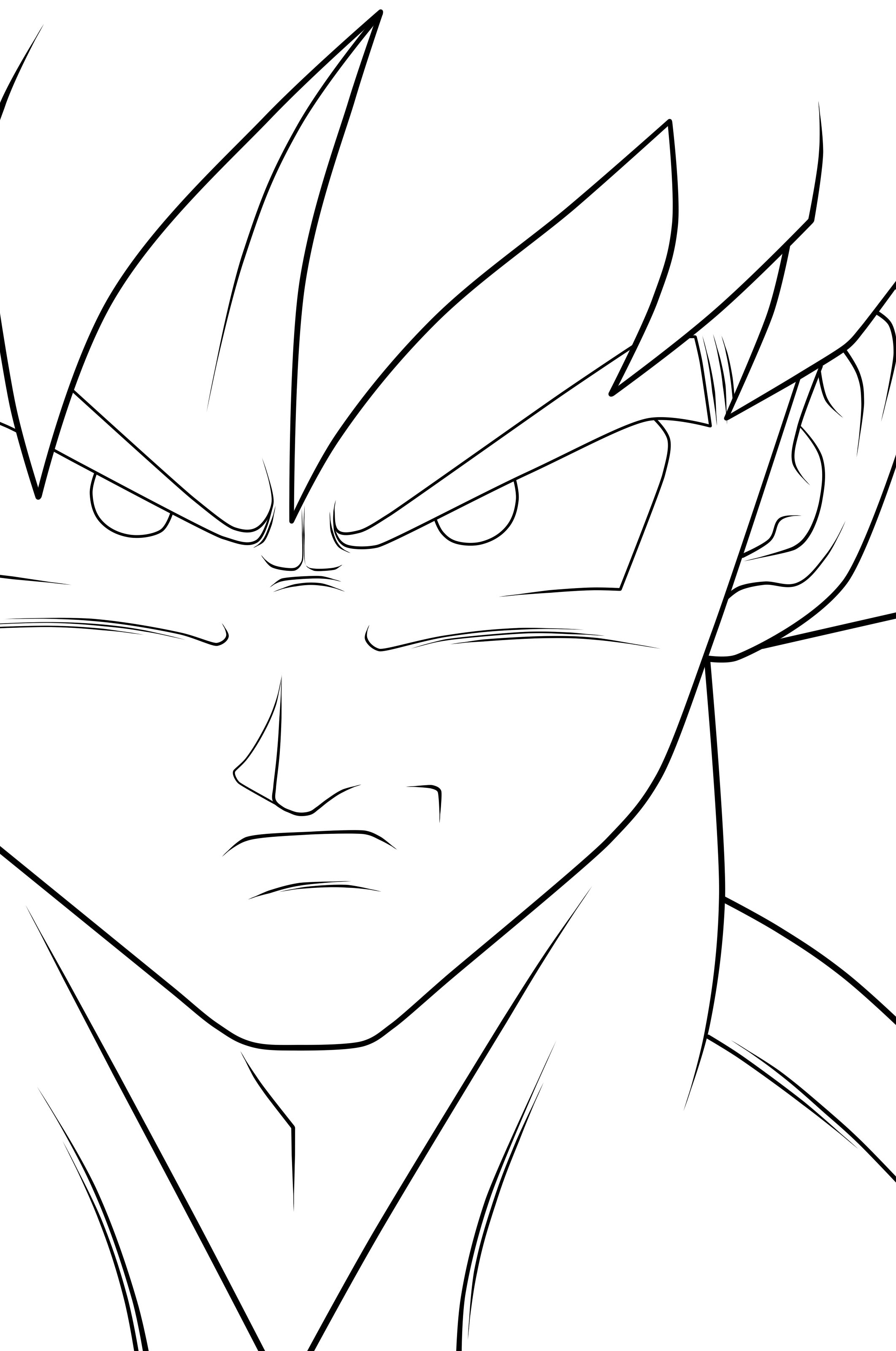Goku. :Lineart: | Art | Blasting Art