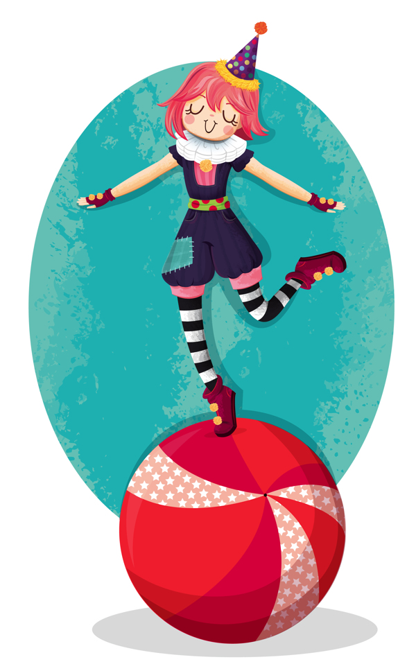 Clown girl Illustration on Behance