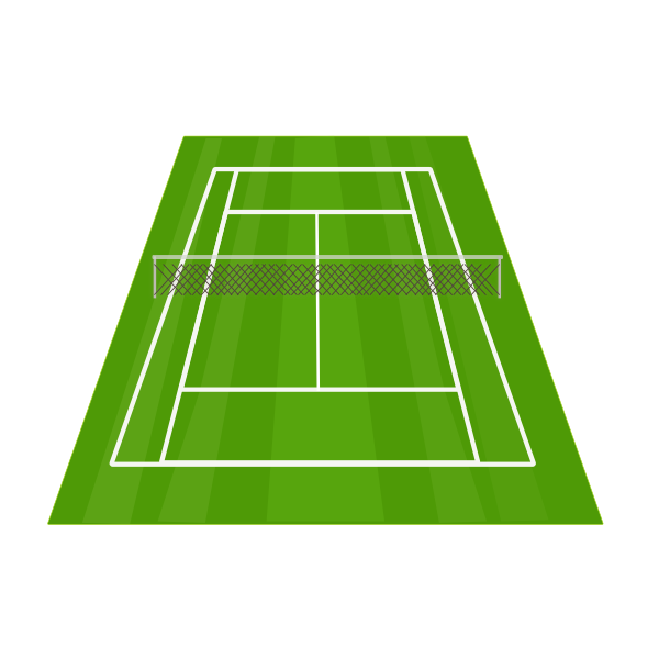 Tennis Court clip art - vector clip art online, royalty free ...