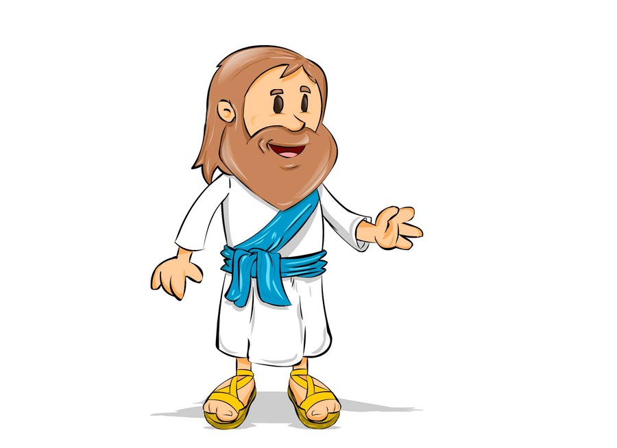 Jesus Cartoon Images With Quotes - Jesus Looking Up Png | Bodemawasuma