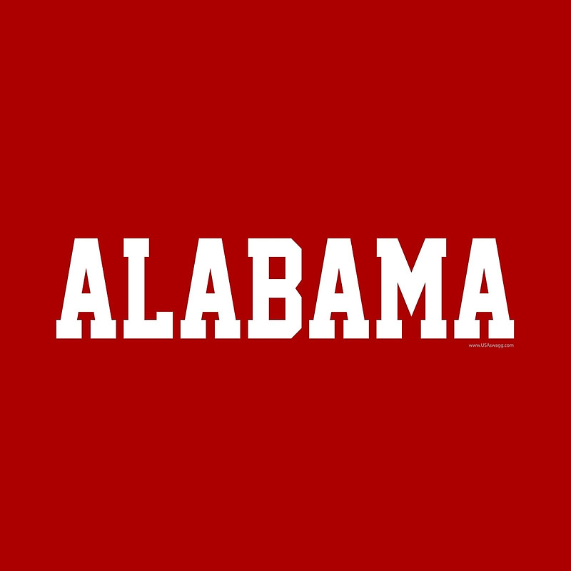 Alabama Jersey Font White" Throw Pillows by USAswagg | Redbubble