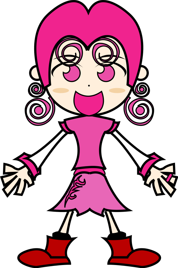 pinky_girl_Vector_Clipart.png