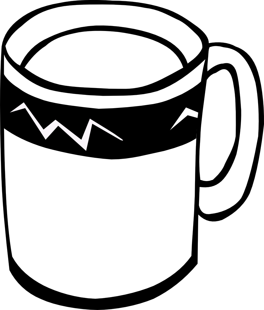 Cup Clipart Black And White | Clipart Panda - Free Clipart Images