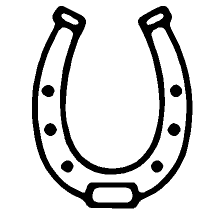 Horse Shoe vinyl decal, horse decals, animal stickers, pet decals ...
