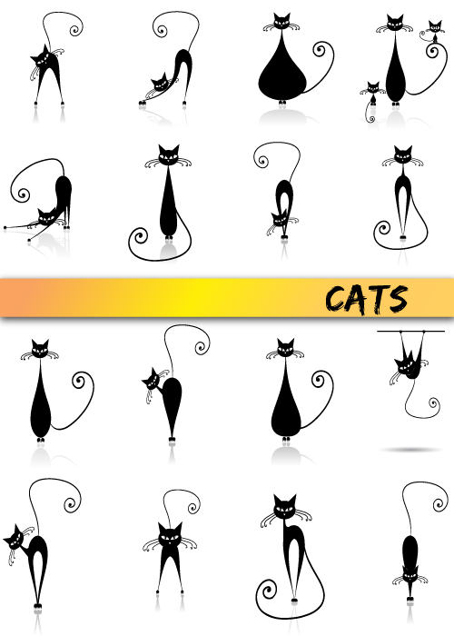 Cat Vector Images & Pictures - Becuo