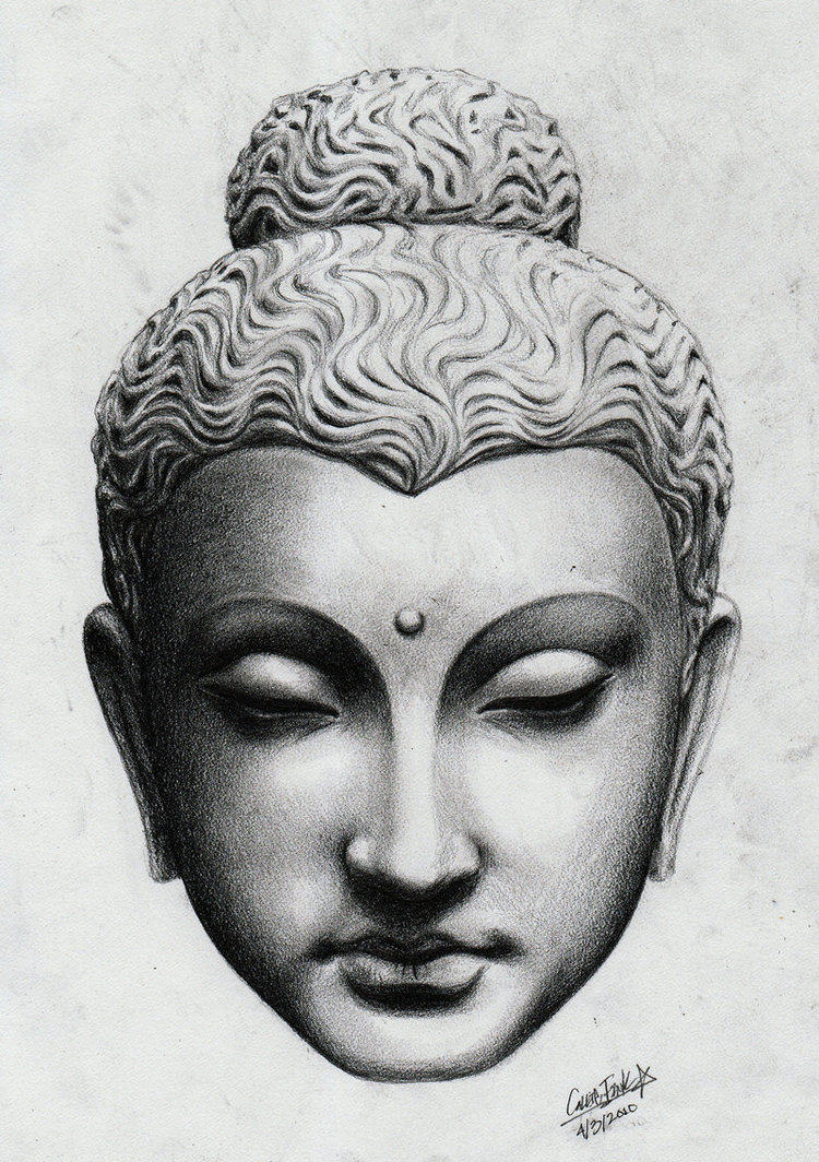 Gautama Buddha Drawing | DrawingSomeone.com