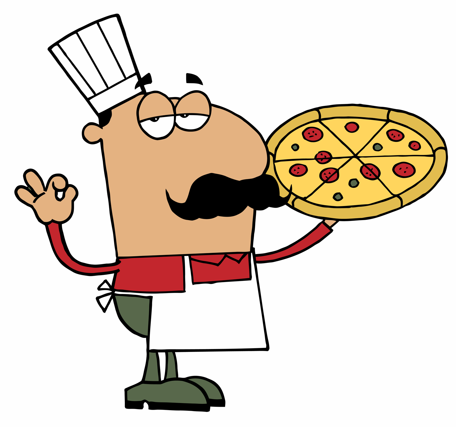 Pizza Man Clipart