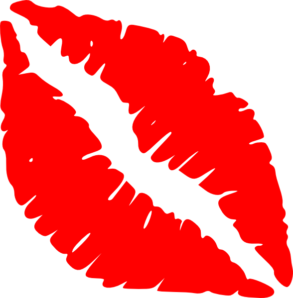 Red Lips Kiss Clip Art at Clker.com - vector clip art online ...