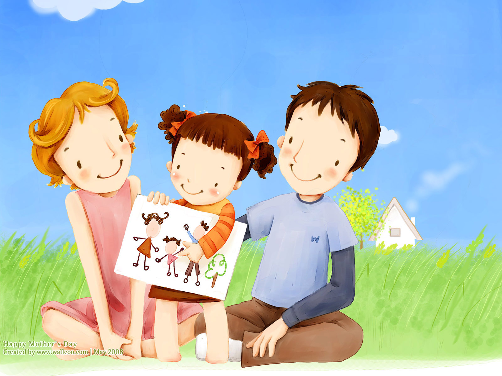Family Cartoon Wallpapers | iCartoonWallpapers.com