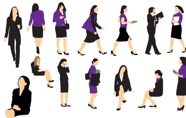 BUSINESS WOMAN VECTORS | HD ICON - RESOURCES FOR WEB DESIGNERS