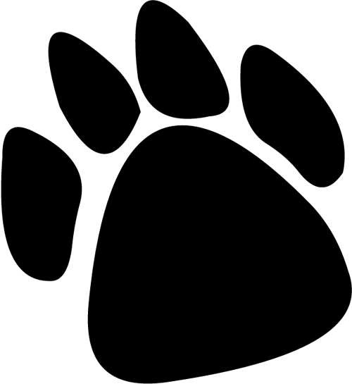 Black Panther Paw Print - ClipArt Best
