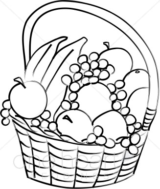 Basket Of Fruit Clipart Wallpapers | Img Need