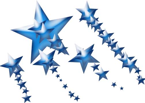 blue stars graphics and comments