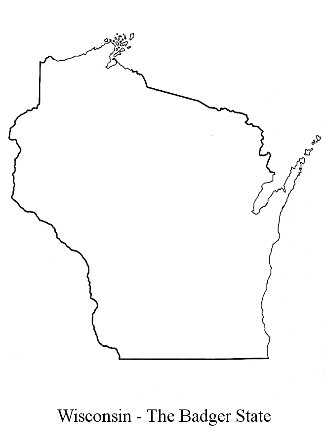 Wisconsin Outline Maps and Map Links