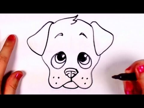 How to Draw a Cute Puppy Face Step by Step CC - YouTube