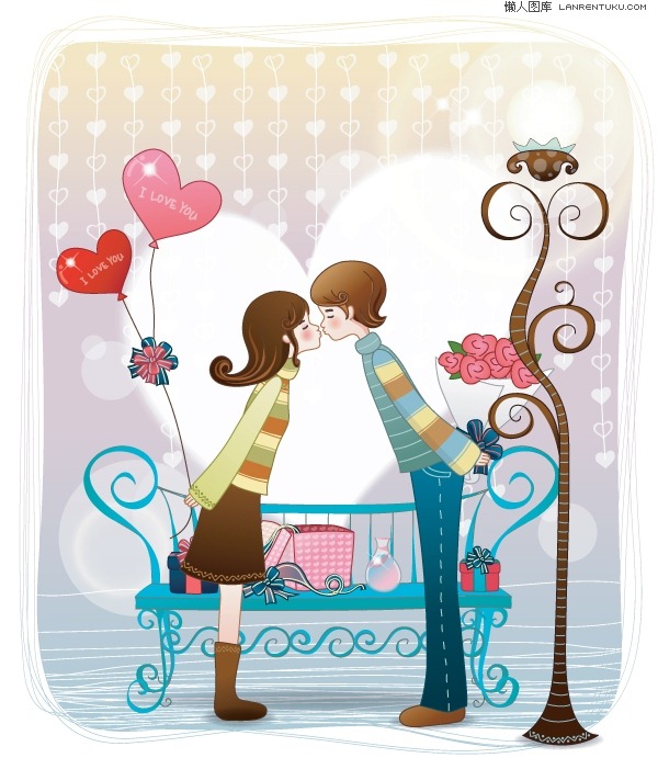 Romantic Couple Cartoon – Graphics Collection | My Free Photoshop ...