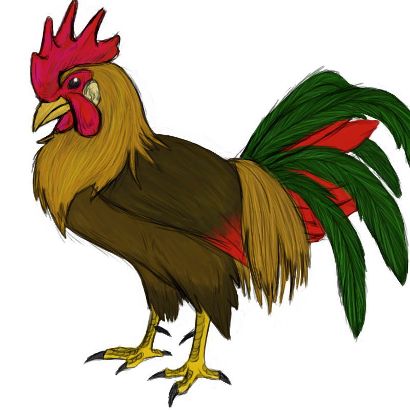 Rooster- color practice by Iron-Zing on deviantART