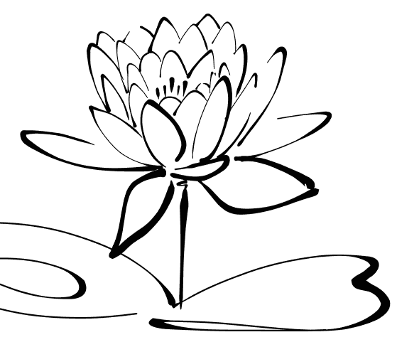 Calligraphy Lotus Clip Art Download