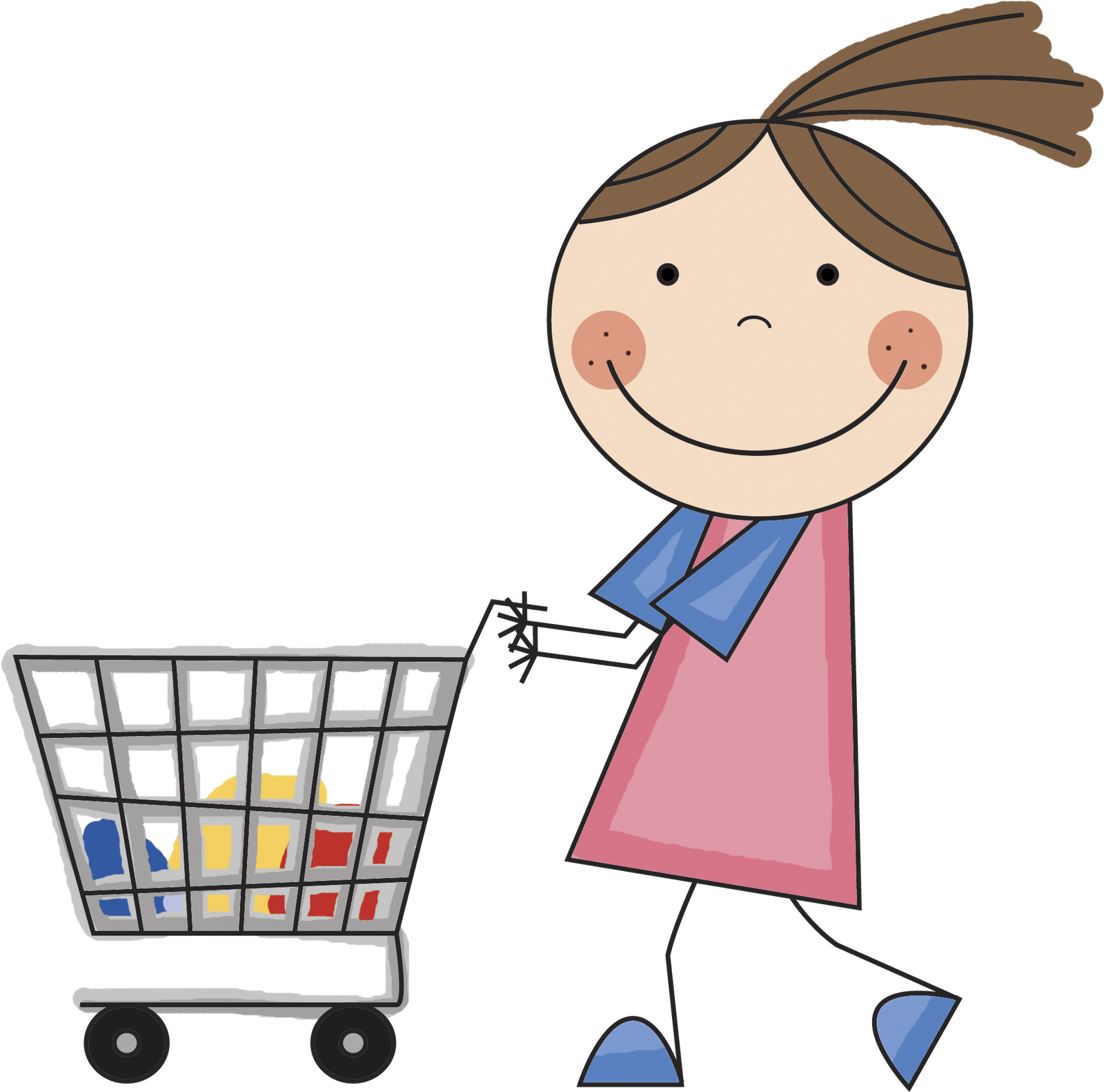 Images For > People Shopping Png