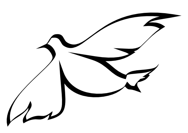 Holy Spirit Dove Clipart Black And White | Clipart Panda - Free ...