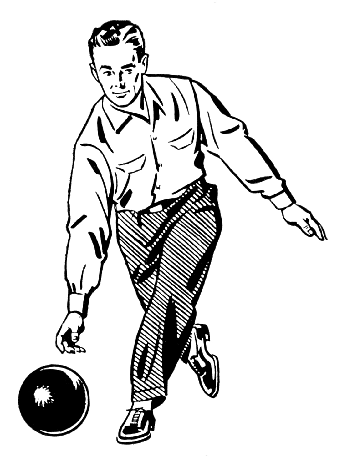 Images For > Retro Bowling Background