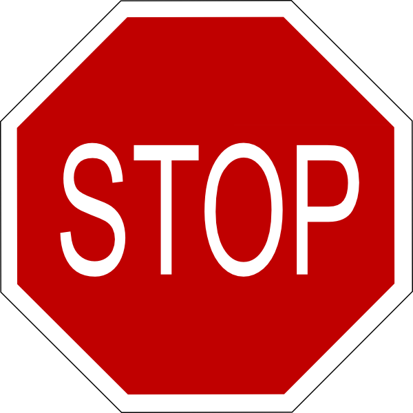 Stop Sign clip art Free Vector / 4Vector