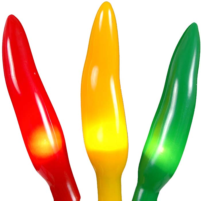 Red Green Yellow Fiesta Chili Pepper Light Strings with 35 Lighted ...