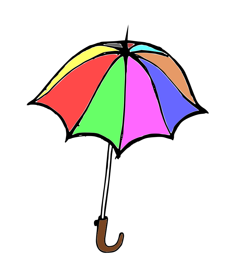 Umbrella small clipart 300pixel size, free design