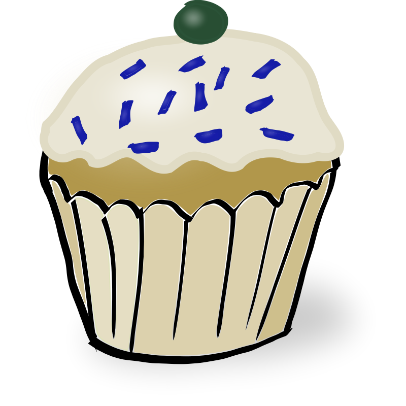 Clipart - White Muffin