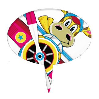 Cartoon Airplane Cake Toppers, Cartoon Airplane Cake Picks ...
