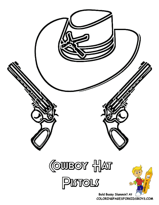 Cowboy Hat Coloring Pages Printable - Coloring PagesColoring Pages