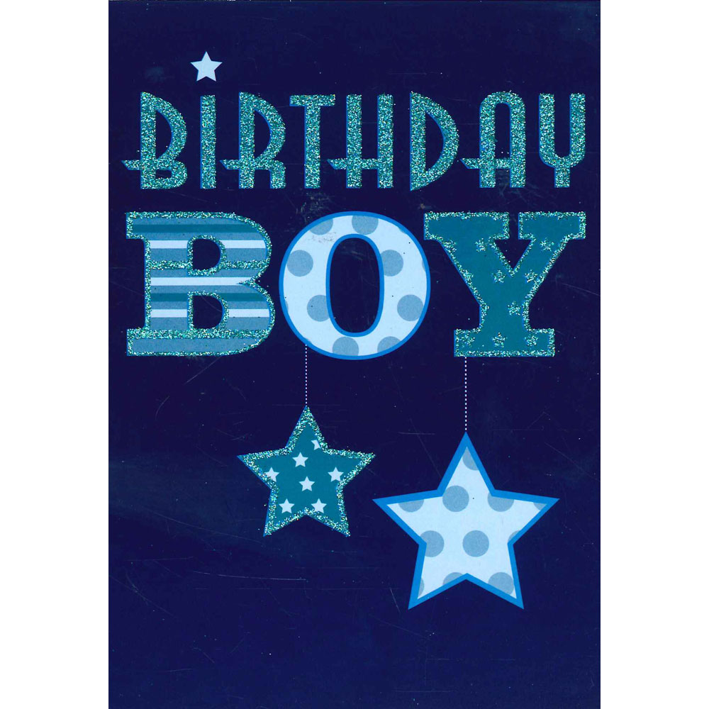 Paper Place Blue Birthday Boy Card | Birthday Cards at The Works
