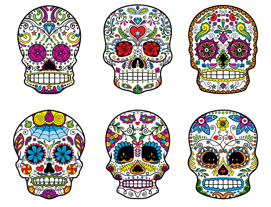 Create Beautiful Pieces of Design Art with these 248 Sugar Skull ...