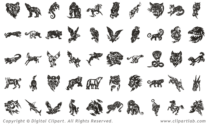 tribal animal tattoos | Tattoos | Pinterest