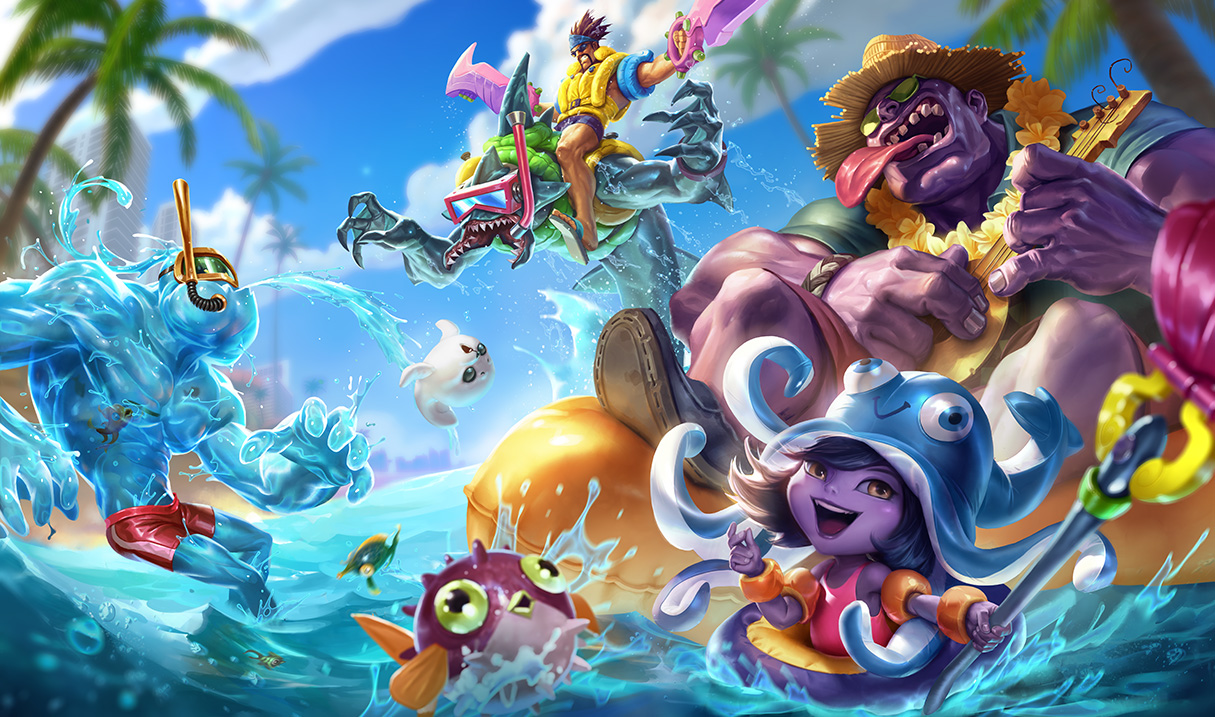 Surrender at 20: Pool Party Skins now available!