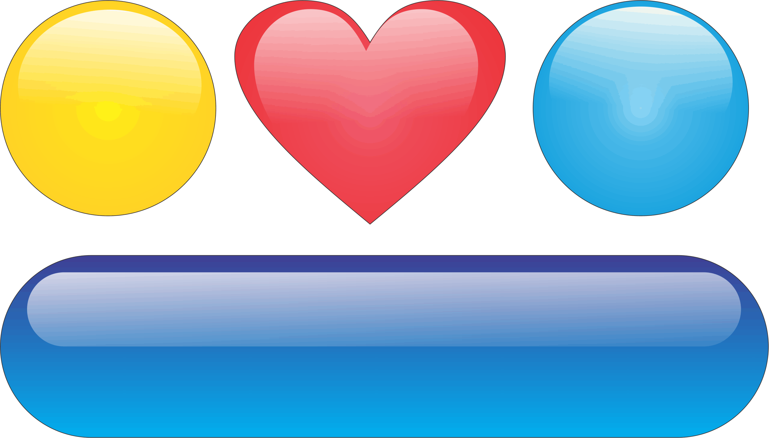 Creative Web Buttons Design Vector 01 Icon - Free Icons