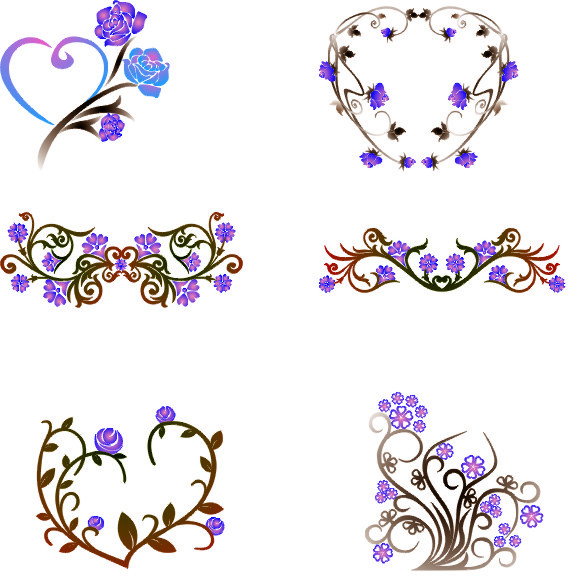 Floral border vector - Vector Frames & Borders free download