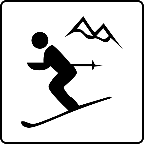 Hotel Icon Near Ski Area clip art - vector clip art online ...