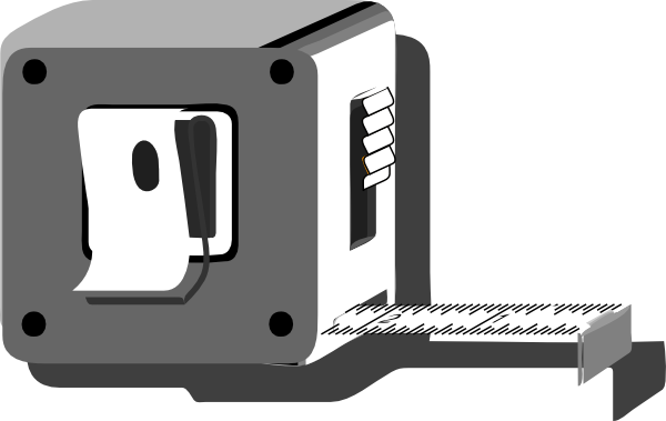 Measuring Tape Clipart Black And White - Gallery