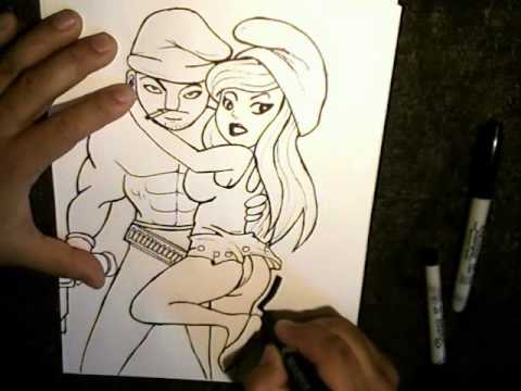 Drawing Two Smurfs Characters (REQUESTED) - YouTube