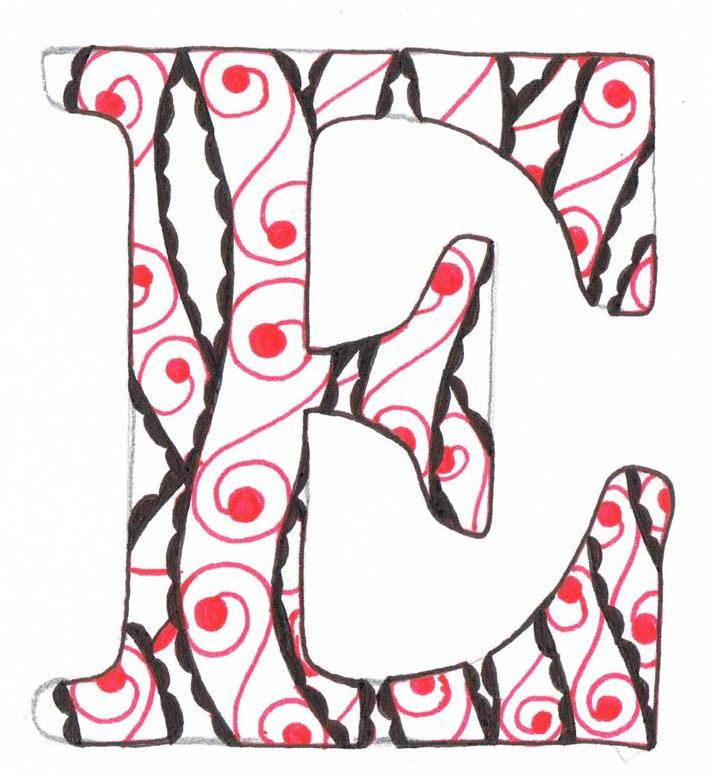 Creative Doodling with Judy West: Braided Alphabet Distructions