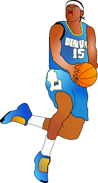 Basketball Player clip art - vector clip art online, royalty free ...