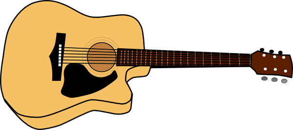 Acoustic Guitar Picture clip art - vector clip art online, royalty ...