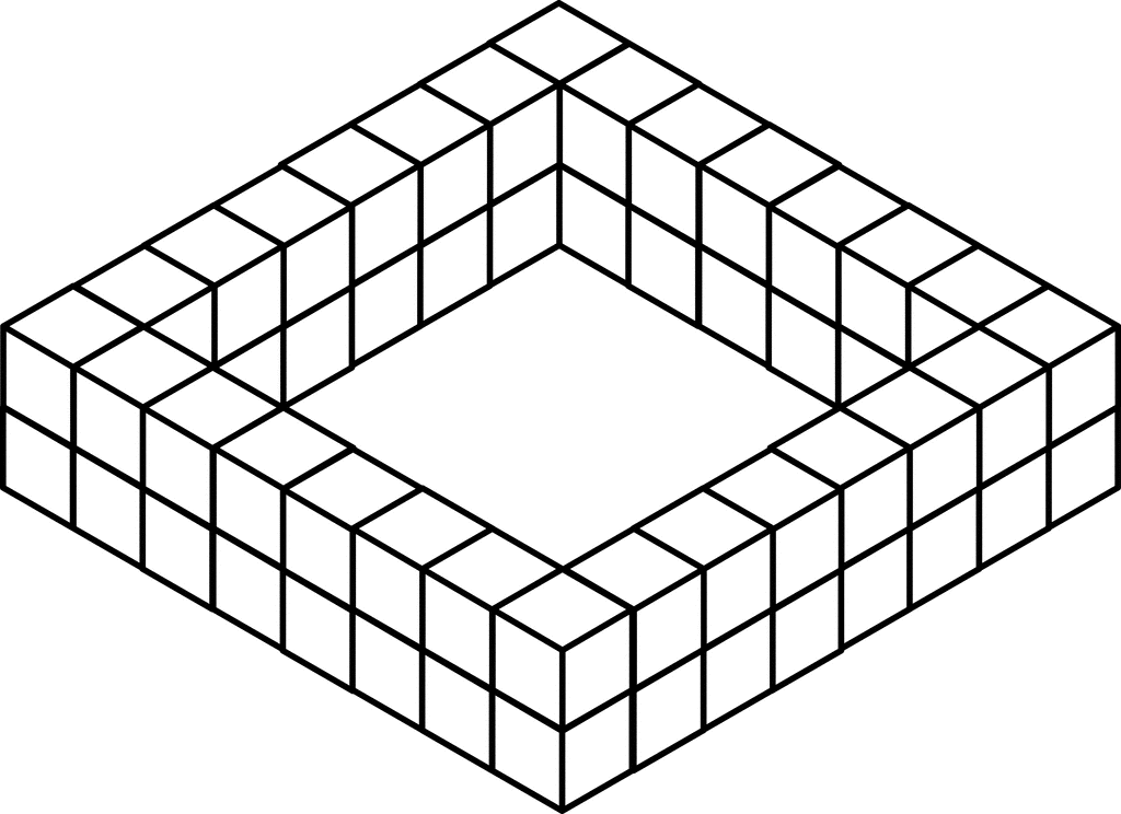 56 Stacked Congruent Cubes | ClipArt ETC