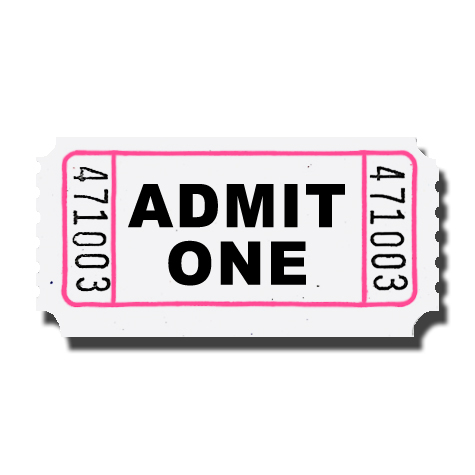 1" x 2" Admit One Carnival Roll Tickets - Doolin's Party Supplies ...