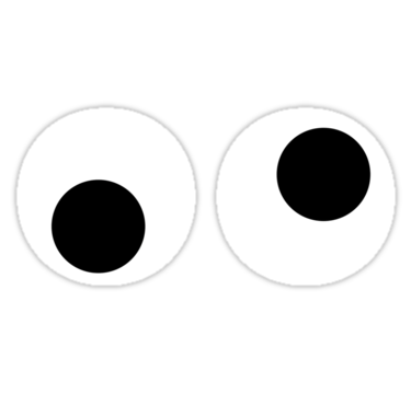 Awesome googly eyes 2" Stickers by wegeling | Redbubble - ClipArt ...