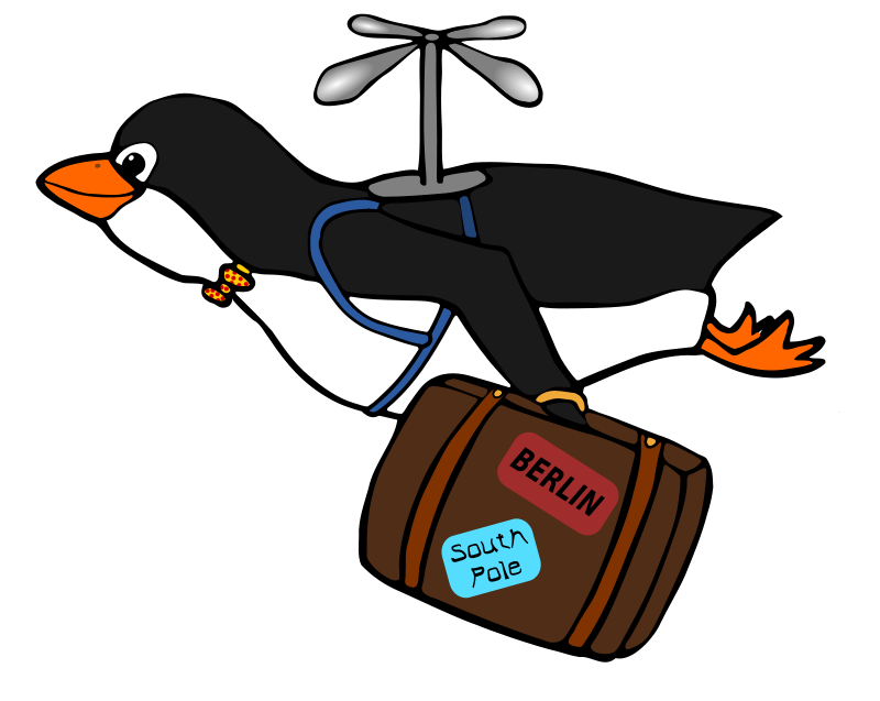 Migrating Penguin Free Vector / 4Vector