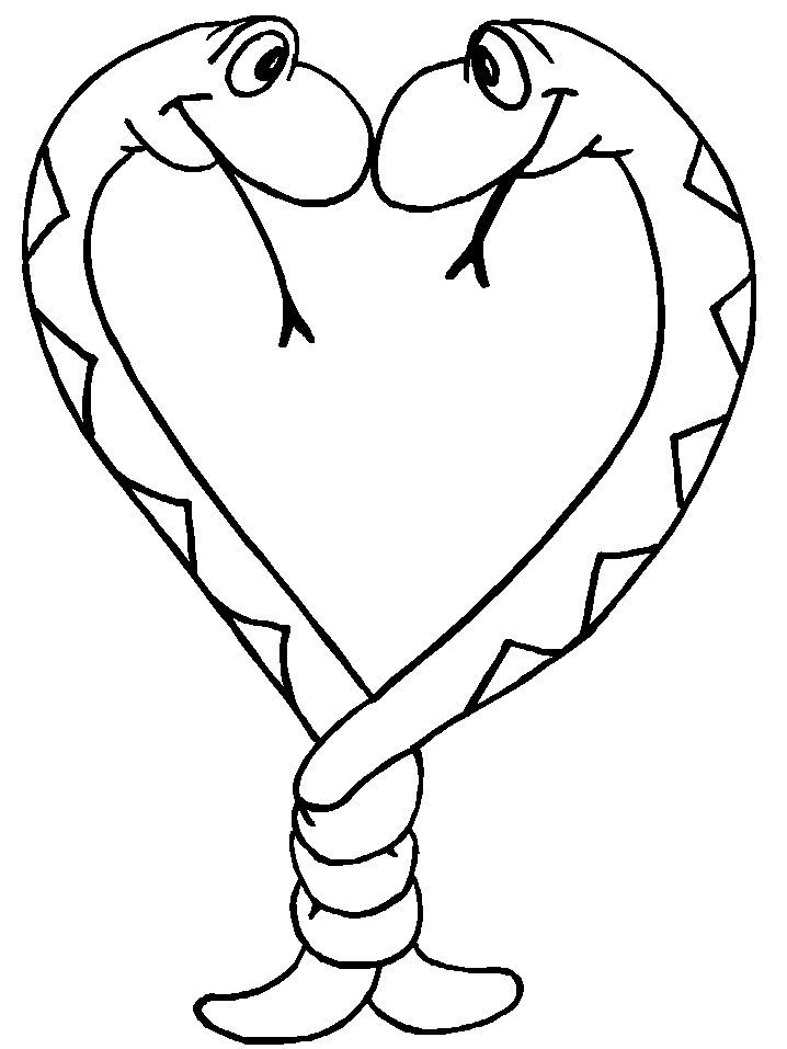 Lovable Snake Coloring pages Free : New Coloring Pages