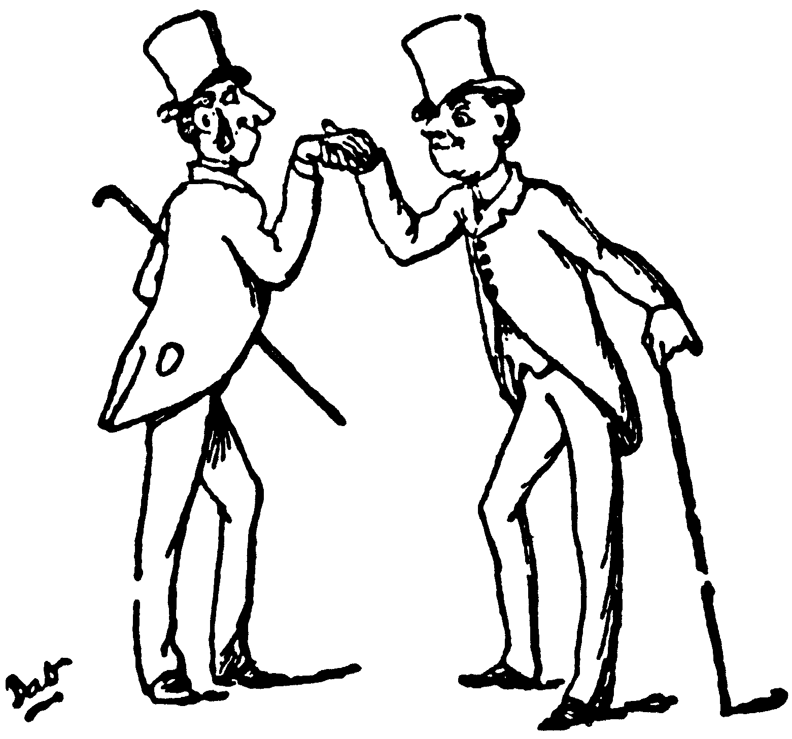 Two Men Shaking Hands Cartoon | Courseimage
