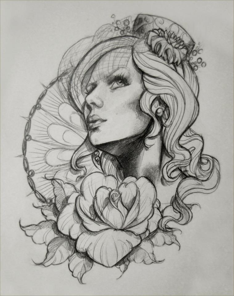 Tattoo Design Sketch 1 by illogan on DeviantArt
